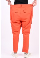 Pantaloni Dama Vero Moda Curve Vmcnylasage Hr Tapered Tangerine Tango